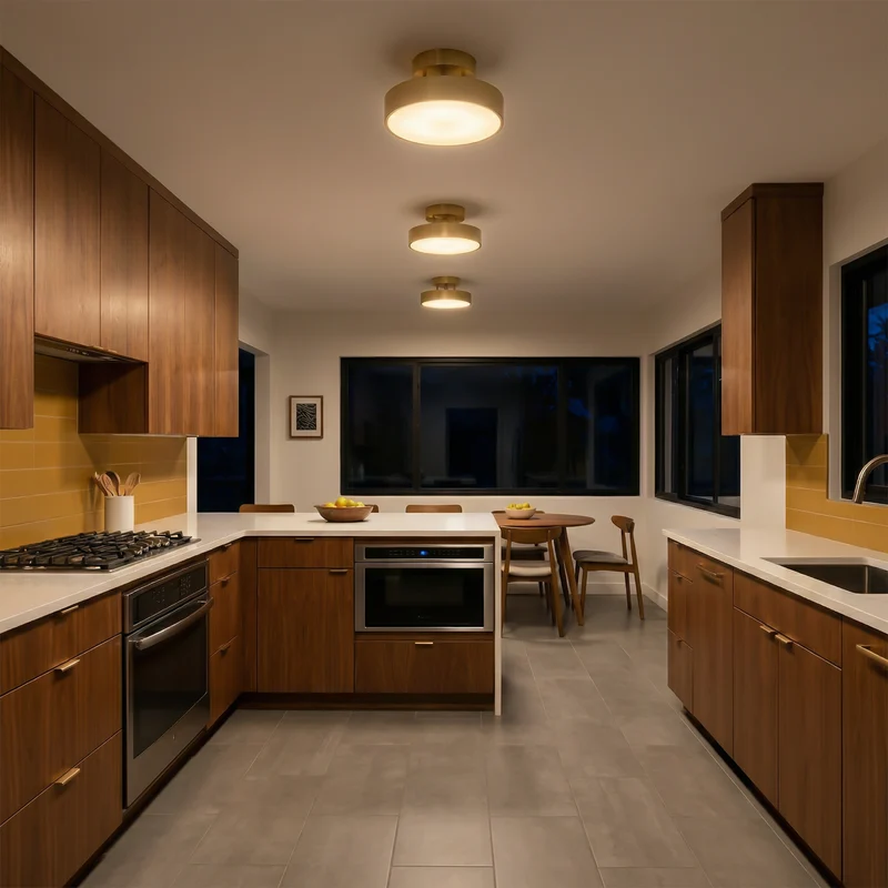 Moderne Deckenleuchte aus Kupfer für Wohnzimmer – Aurorine