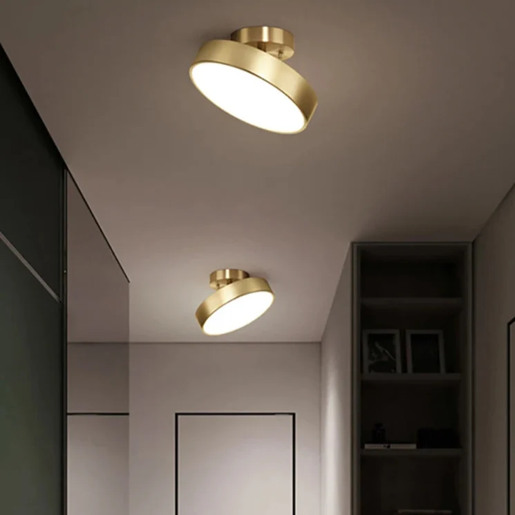 Moderne Deckenleuchte aus Kupfer für Wohnzimmer – Aurorine