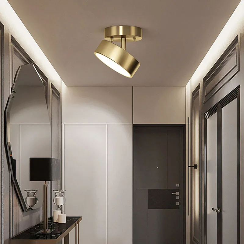 Moderne Deckenleuchte aus Kupfer für Wohnzimmer – Aurorine
