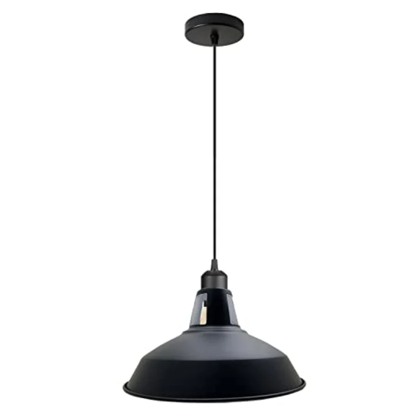 Retro Industrial Pendelleuchte mit 30cm Metall-Schirm ~3567