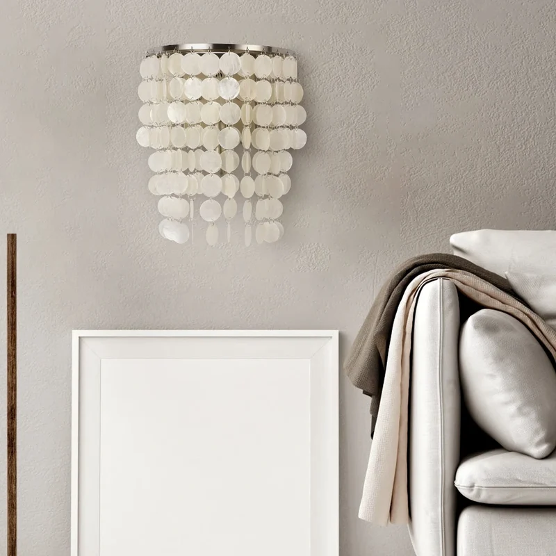 Moderne Wandleuchte für Wohnzimmer und Schlafzimmer – Shellura