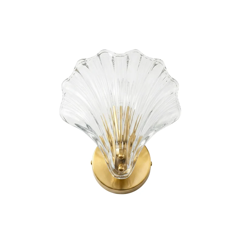 Muschelförmige Glas-Wandleuchte – Célestium