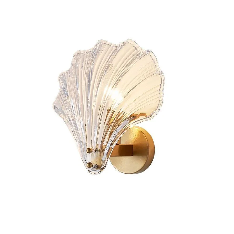 Muschelförmige Glas-Wandleuchte – Célestium