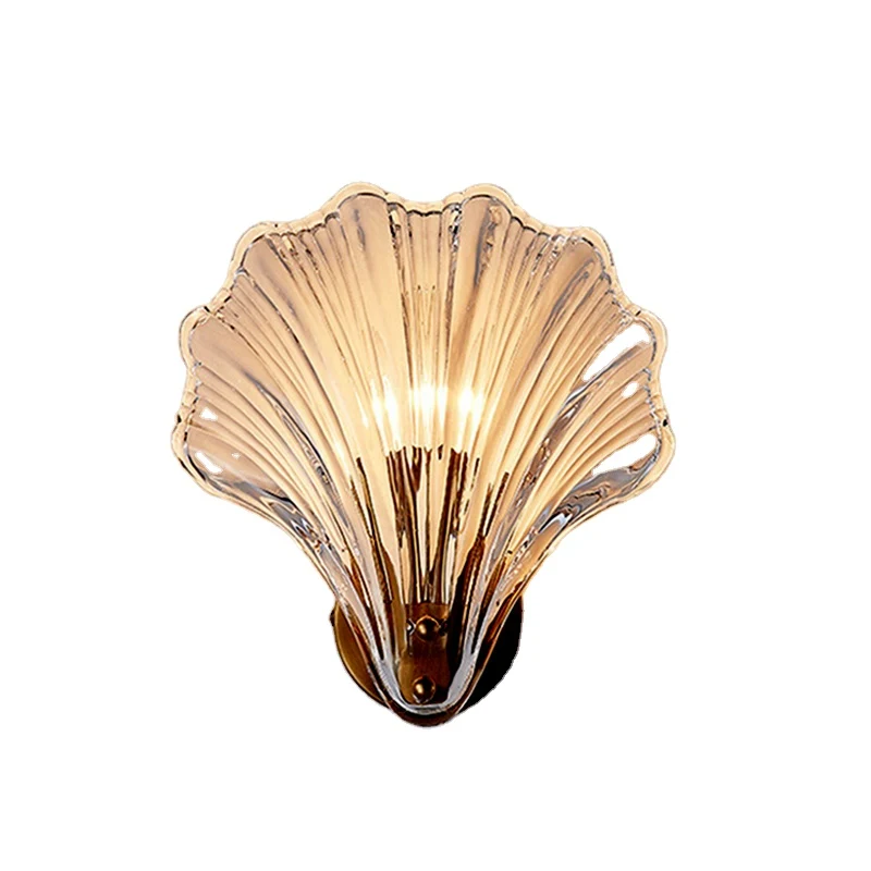 Muschelförmige Glas-Wandleuchte – Célestium