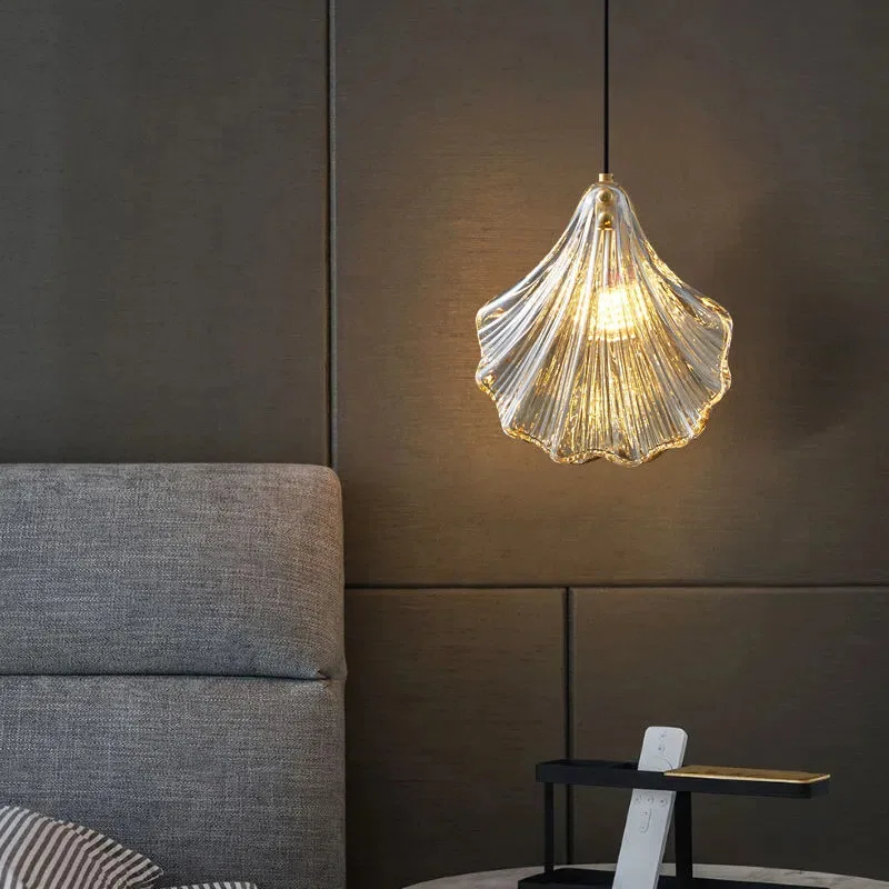 Moderne Hängelampe aus Glas und Metall für Schlafzimmer – Orneli