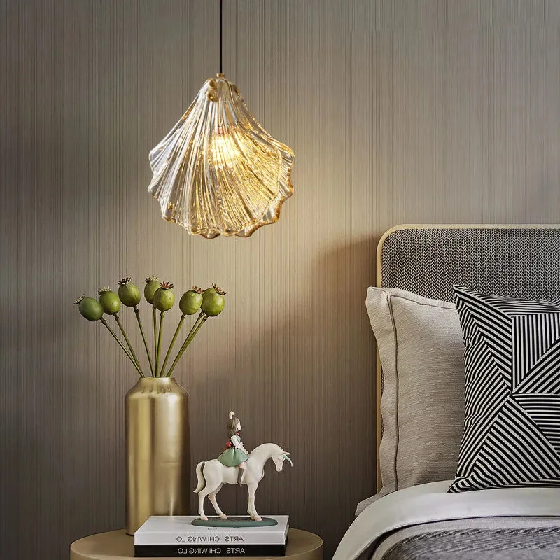 Moderne Hängelampe aus Glas und Metall für Schlafzimmer – Orneli