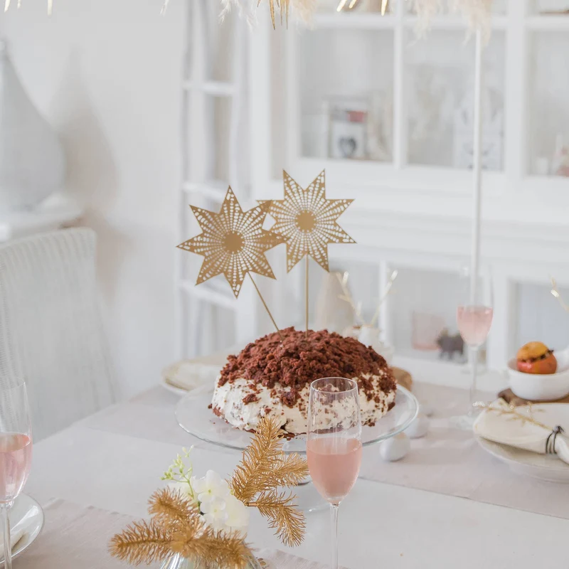Stern für den Adventskranz / Dekostecker