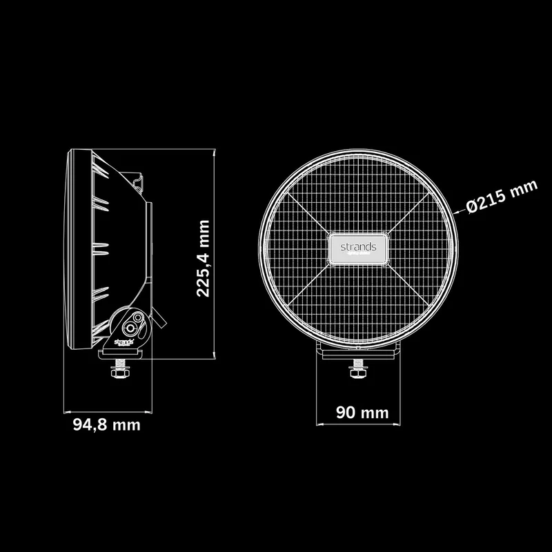 Strands IZE LED OG Fahrlicht / 9"