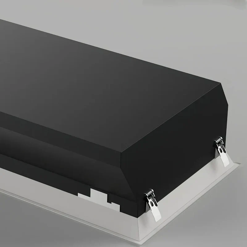 Flache rechteckige LED-Deckenleuchte mit Sonnenlicht-Optik