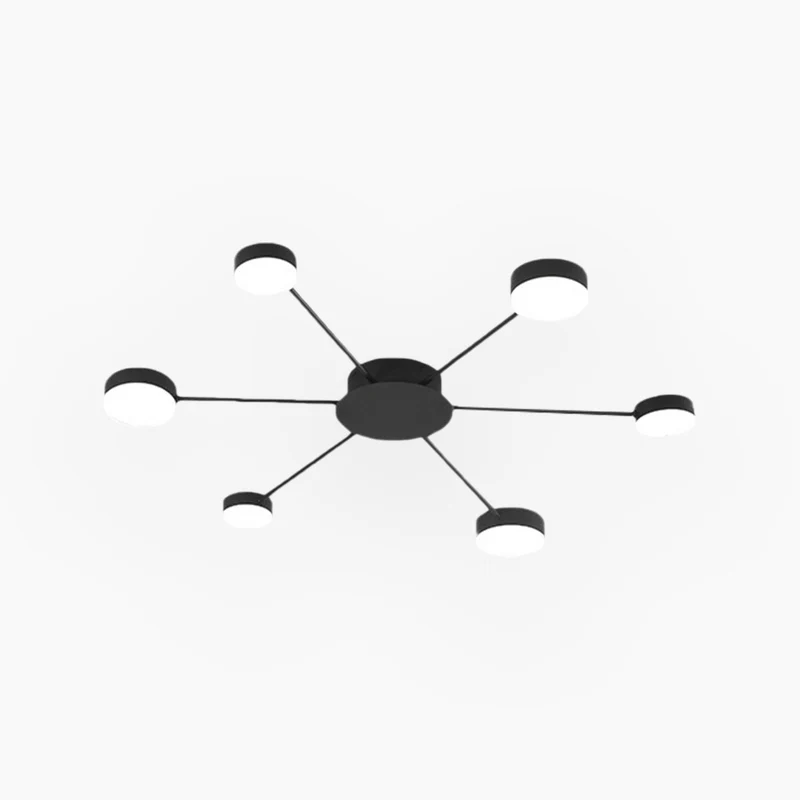 Ceiling Light Modern Unique Sputnik LED, Black / Gold