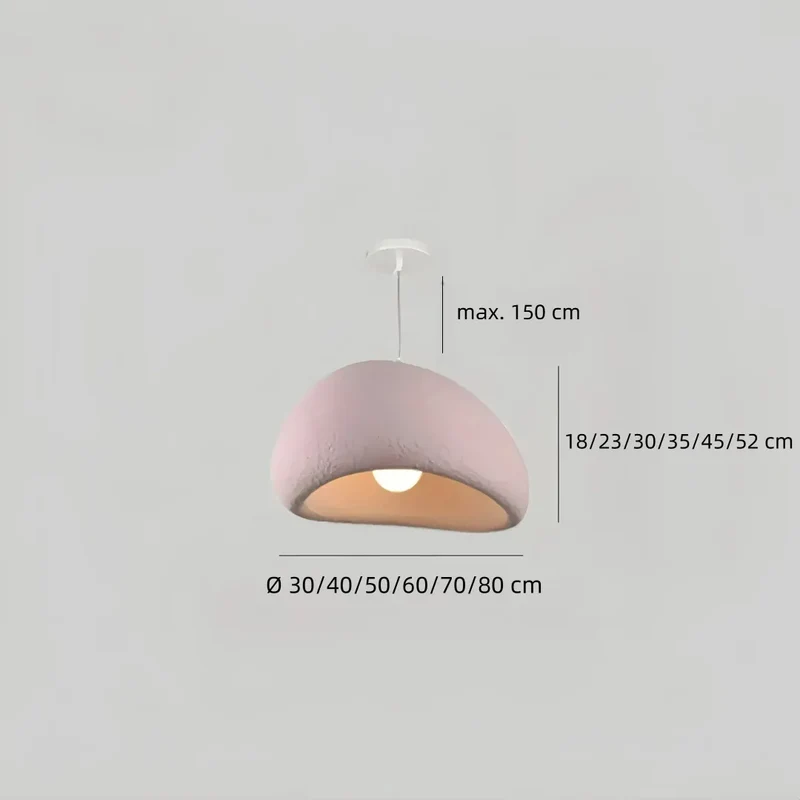 Wabi-Sabi Pendelleuchte für das Schlafzimmer