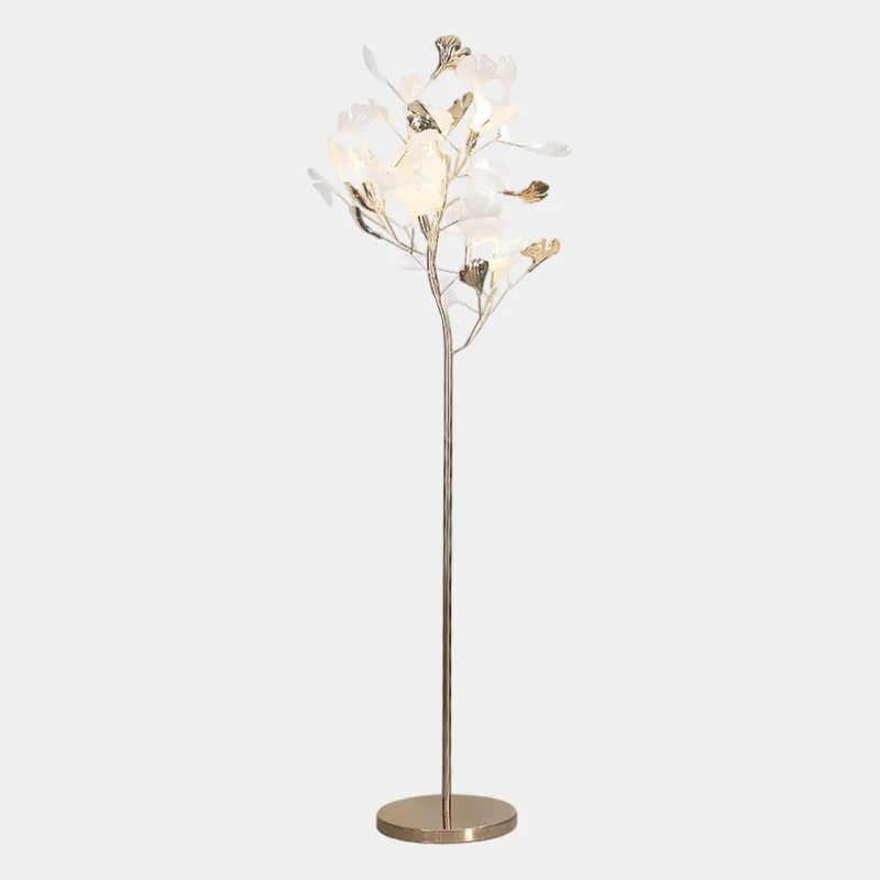 Floor Lamp Nordic Decorative Ceramic Ginkgo Leaves