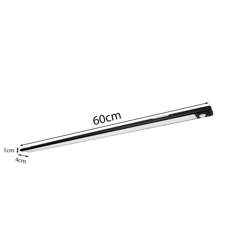 LED-Schrankbeleuchtung mit Sensor | 3,5W | Schwarz | 60cm | 3000K