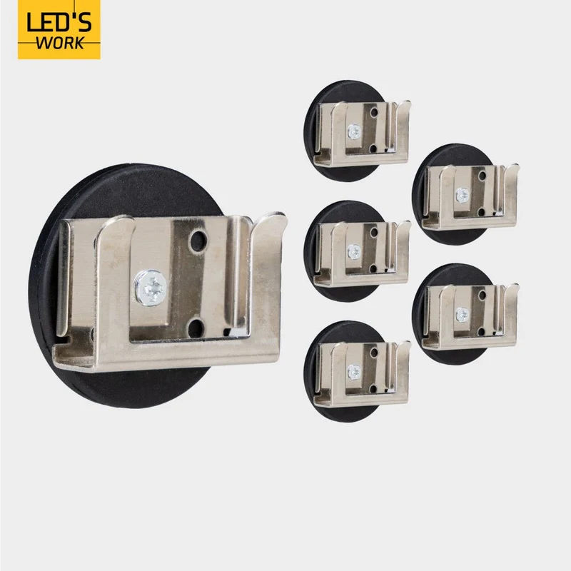 LED's Work LICHTSCHLAUCH Zubehör - Magnet - 19mm Ø47mm - Schwarz