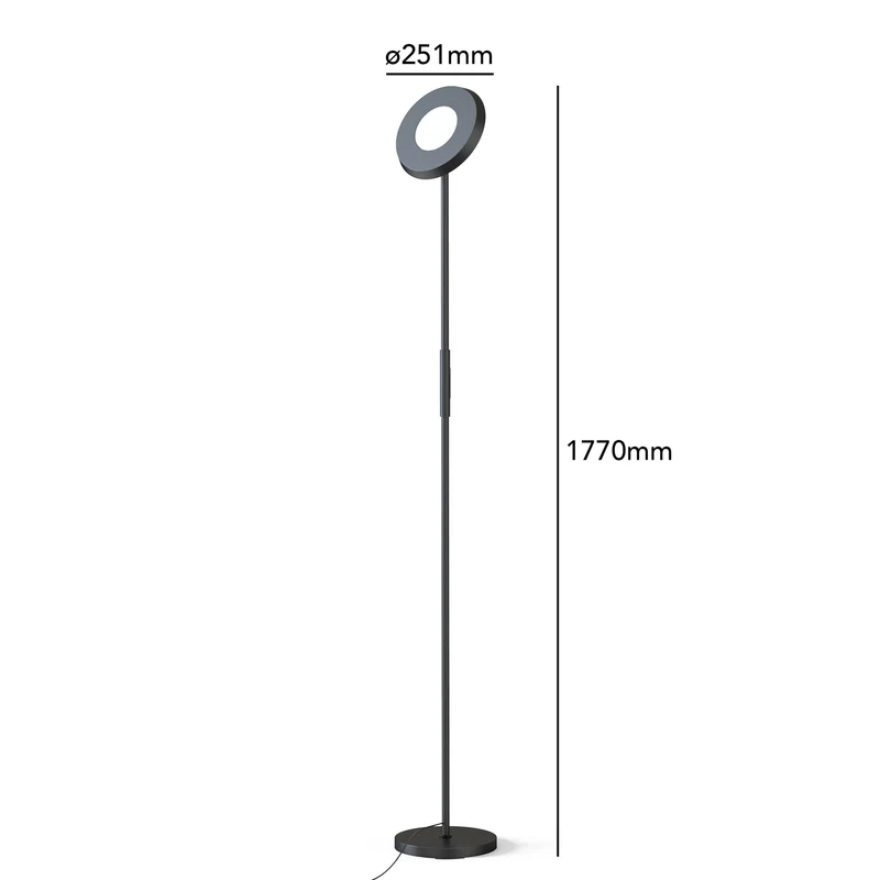 Smart Boden- und Deckenfluter 24W 1,75m dimmbar RGB+CCT Tuya - idinio