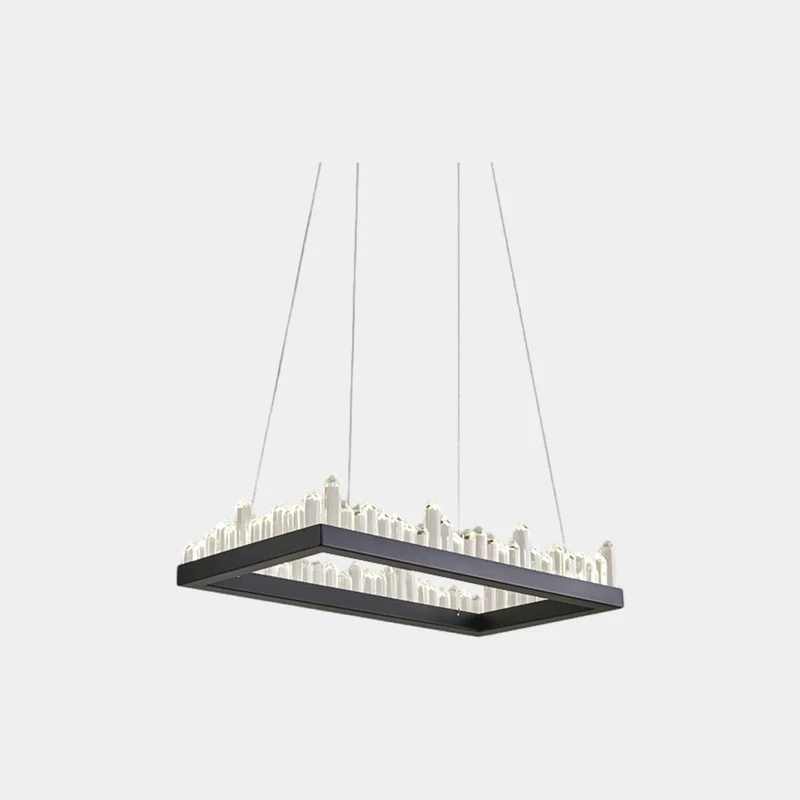Chandelier Modern Luxury Crystal Circle Round / Rectangle