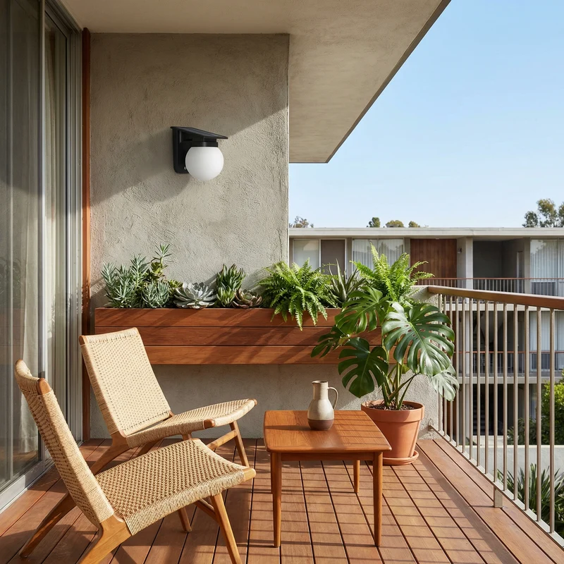 Solare Art-Déco-Wandleuchte für Garten – Solistic