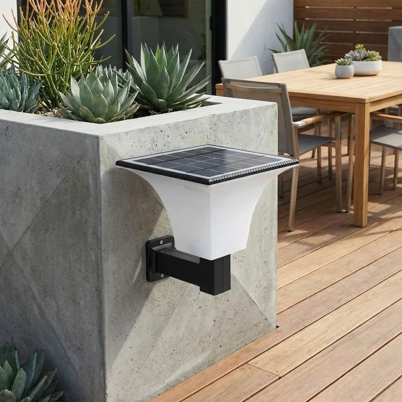 Solar-Wandleuchte im Art-déco-Stil – Soleanor