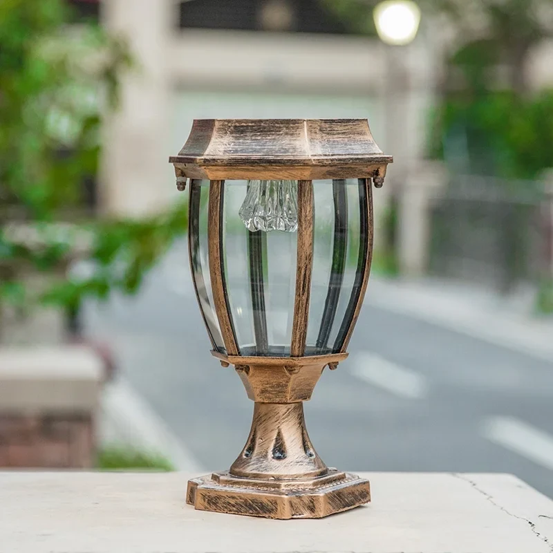 Solar-Tischlampe für Außen aus Aluminium – Callistoria