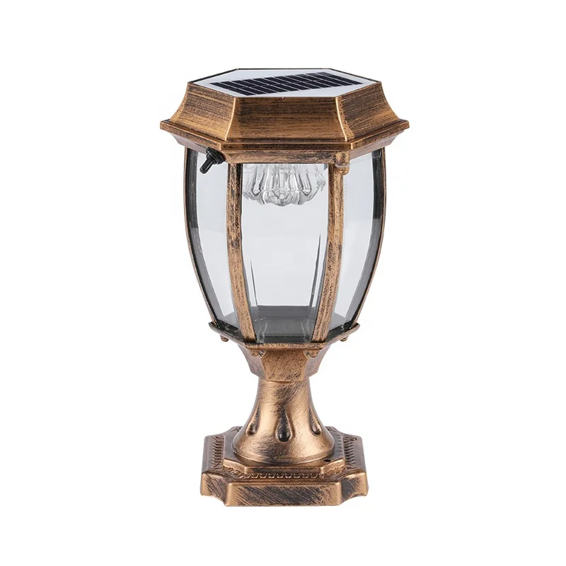 Solar-Tischlampe für Außen aus Aluminium – Callistoria
