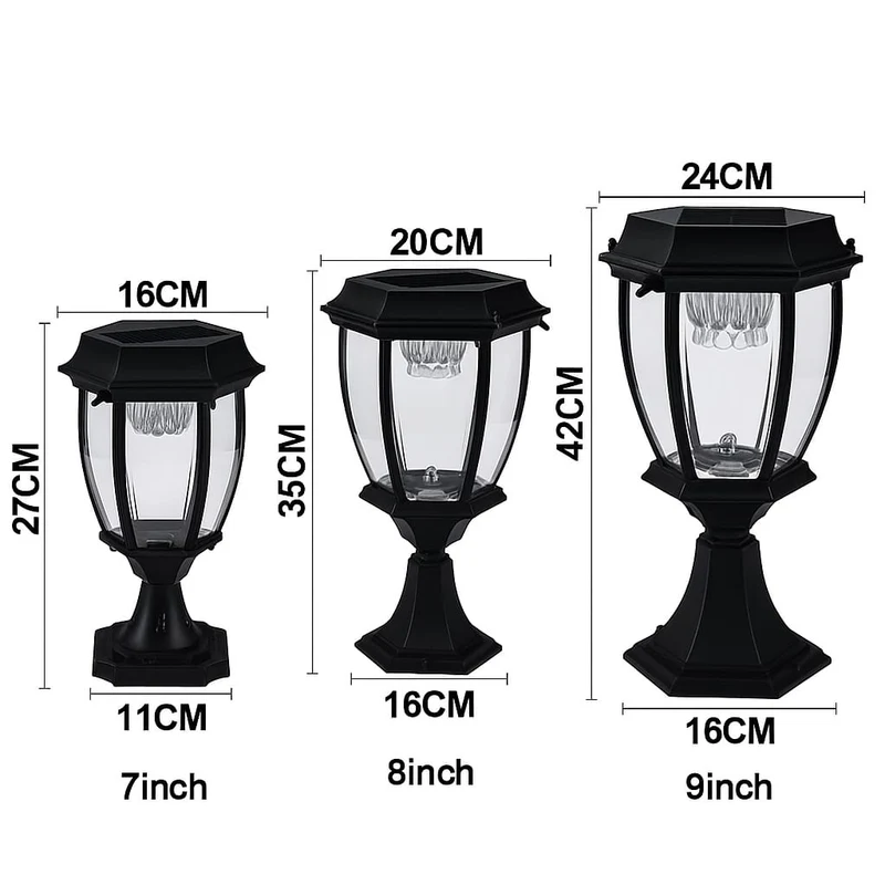 Solar-Tischlampe für Außen aus Aluminium – Callistoria