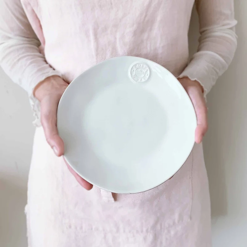Frühstücksteller, 21 cm in Weiß "Porto" 6er Set