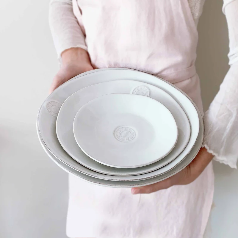 Weißer Speiseteller 6-er Set | 27 cm