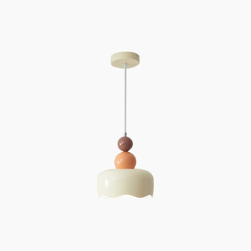 Pendant Light Nordic Cream Ambient Metal Hanging, 2 Colors
