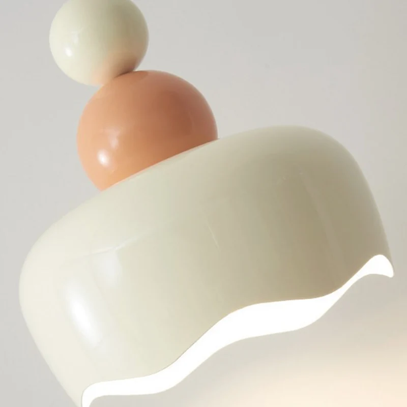 Pendant Light Nordic Cream Ambient Metal Hanging, 2 Colors