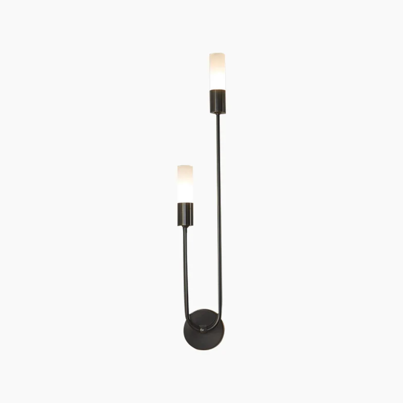 LED Wall Sconce Light Stylish Art Deco Candle, Brass / Black