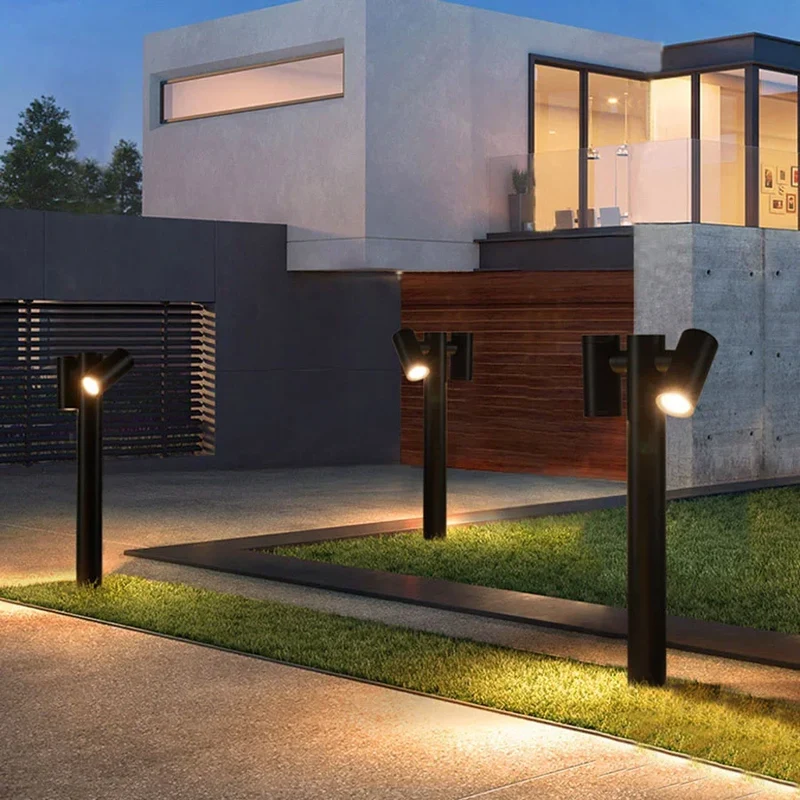 Moderne Garten-Stehleuchte aus Aluminium – Sylvaria
