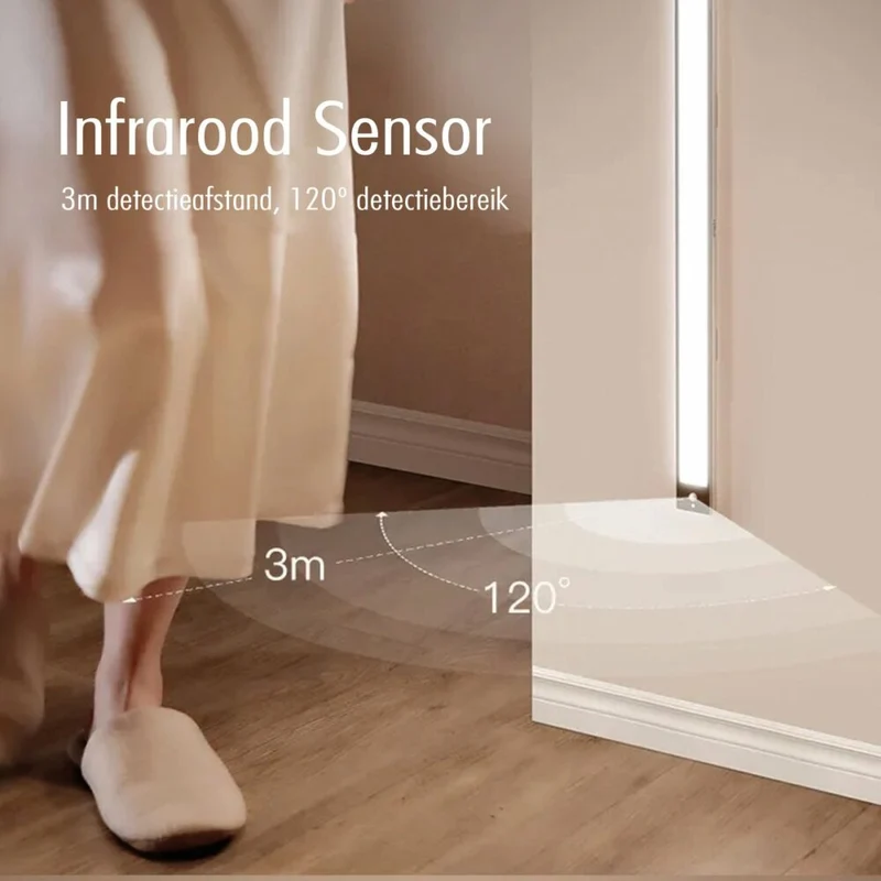 LED-Schrankbeleuchtung mit Sensor | 1,5W | Silber | 24cm | 3000K
