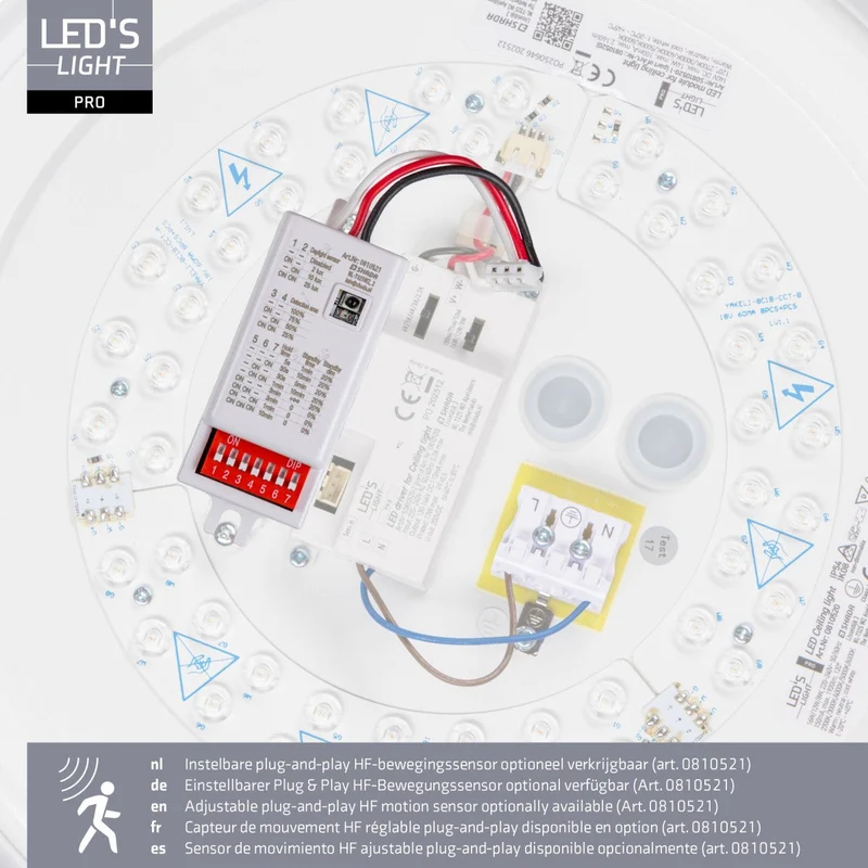 LED Deckenleuchte 16W 1920lm 2700/3000/4000/5000/6000K IP54 Weiß - LED's Light Pro