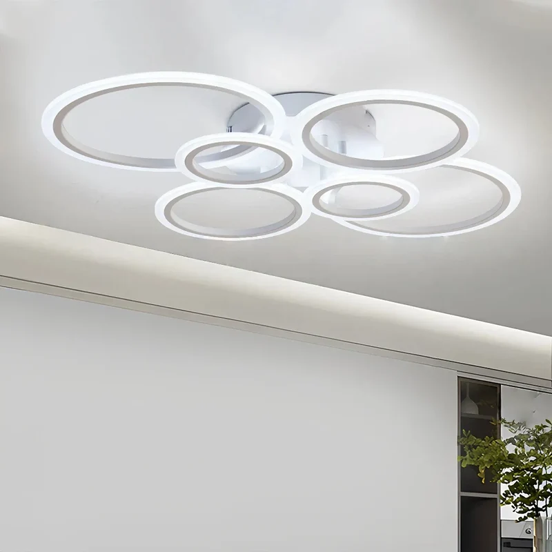 Moderne LED Ring Deckenleuchte fürs Wohnzimmer