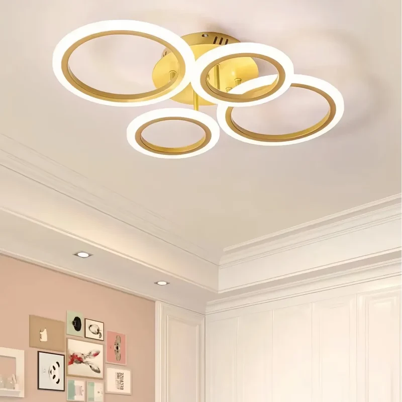 Moderne LED Ring Deckenleuchte fürs Wohnzimmer