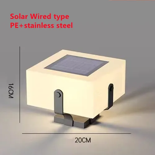 Solarlampen-Säule aus Edelstahl für den Garten – Solastuce