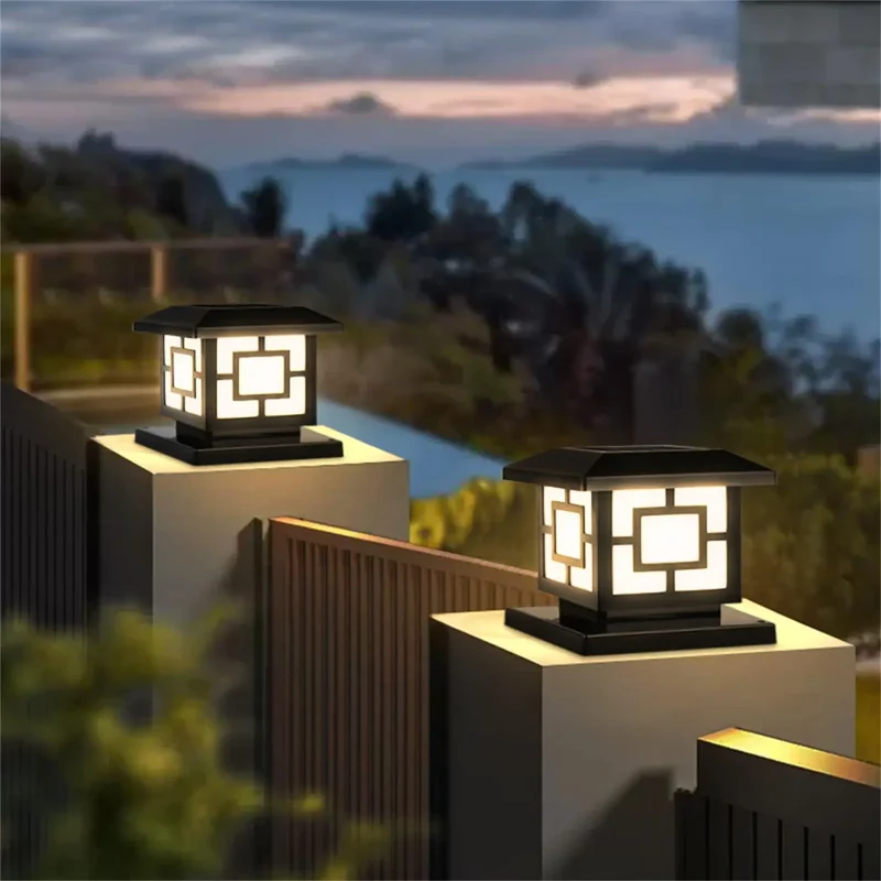 Moderne wasserdichte Solar-Tischlampe für den Außenbereich – Solaira