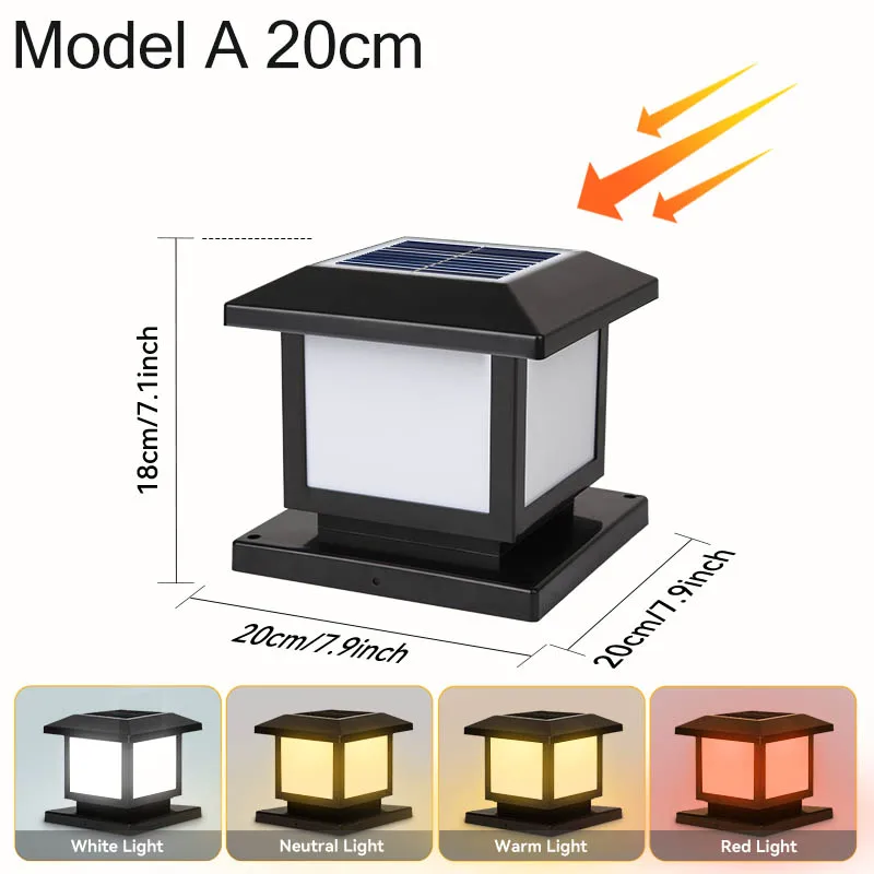 Moderne wasserdichte Solar-Tischlampe für den Außenbereich – Solaira