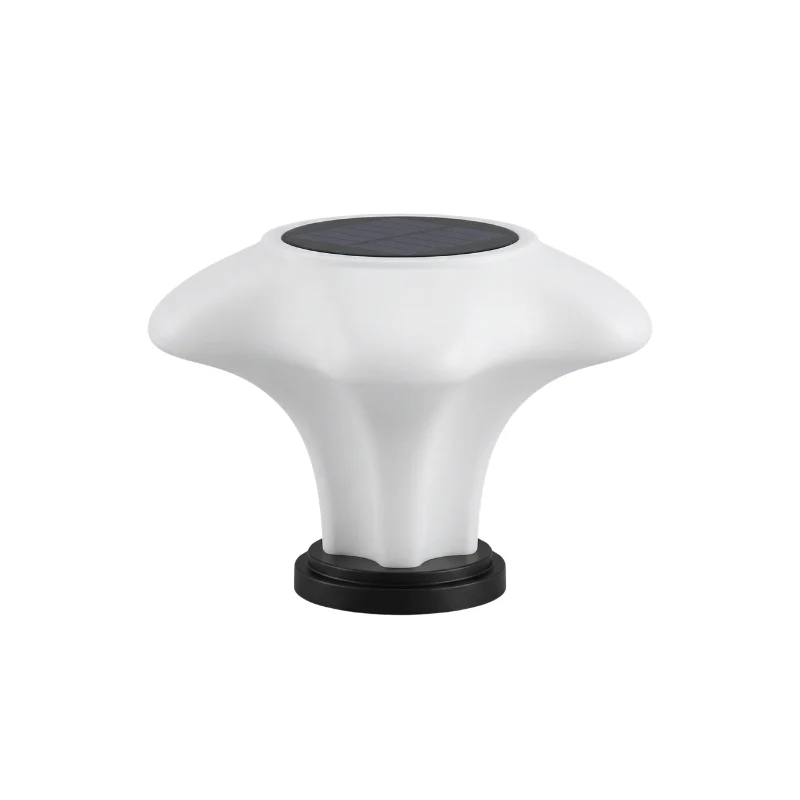 Moderne Solar-Außenlampe aus Edelstahl – Soleris