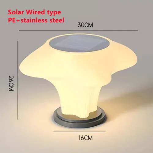 Moderne Solar-Außenlampe aus Edelstahl – Soleris