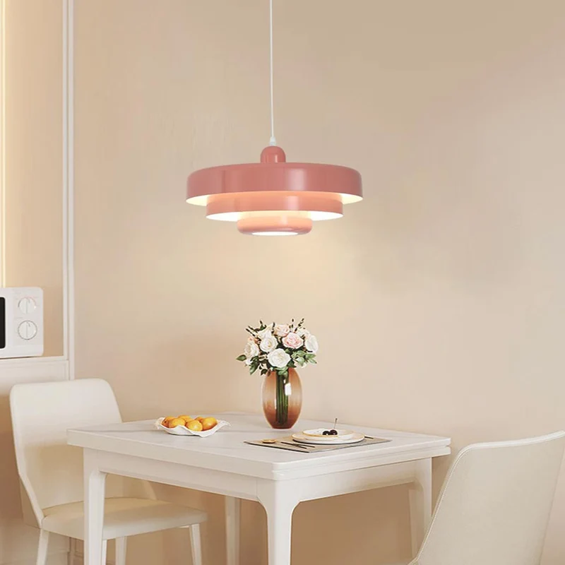 Pendant Light Danish Unique Colorful 3 Tiered, 5 Colors