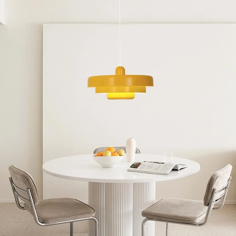 Pendant Light Danish Unique Colorful 3 Tiered, 5 Colors