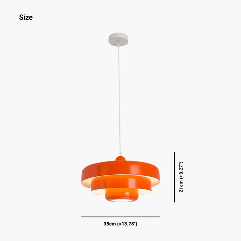Pendant Light Danish Unique Colorful 3 Tiered, 5 Colors