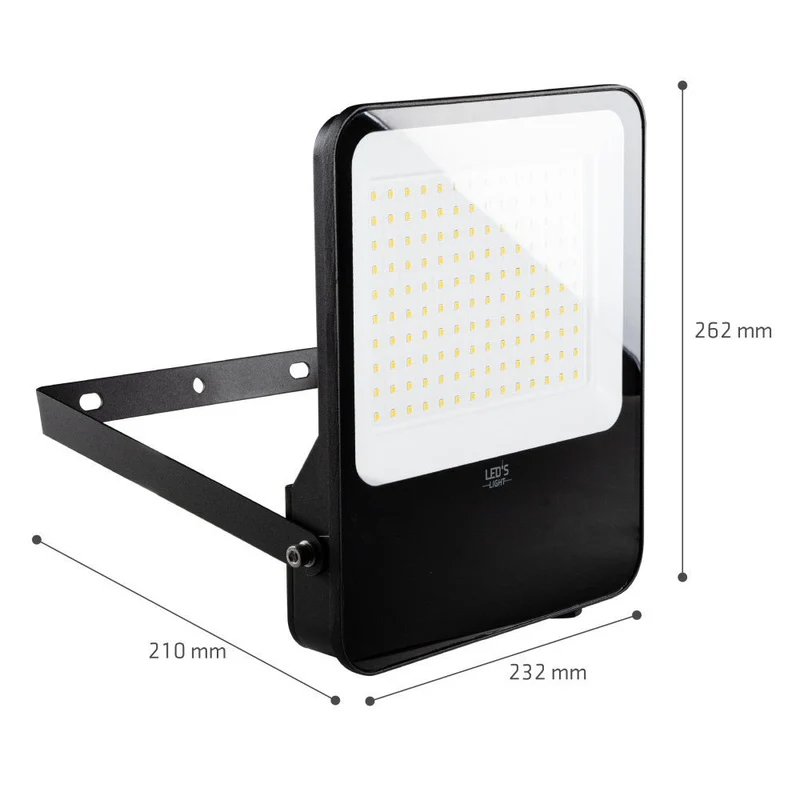 LED-Flutlicht – 100 W, 9600 lm, 4000 K – Schwarz – IP65