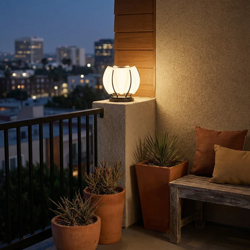 Solarlampe für Außen aus Edelstahl – Solécatis