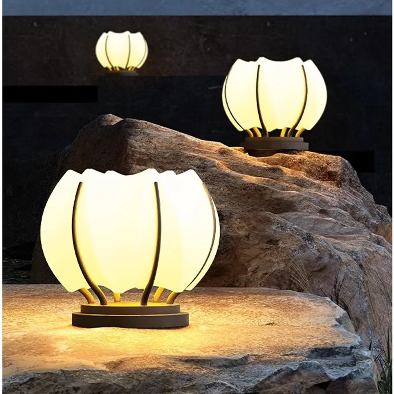 Solarlampe für Außen aus Edelstahl – Solécatis