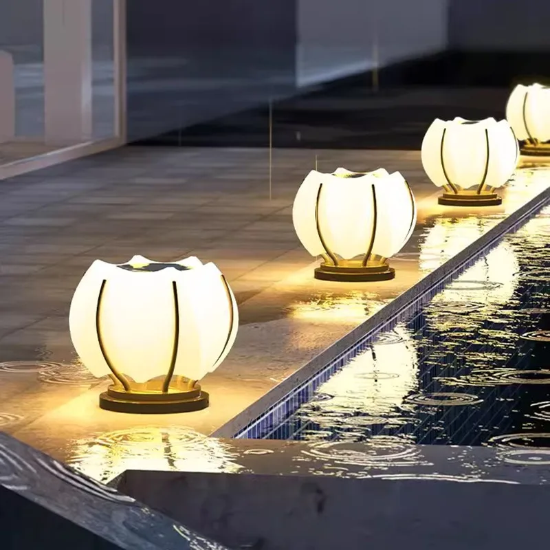 Solarlampe für Außen aus Edelstahl – Solécatis