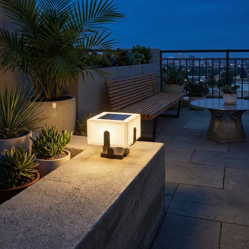 Solarlampe für den Garten aus Edelstahl – Solastice