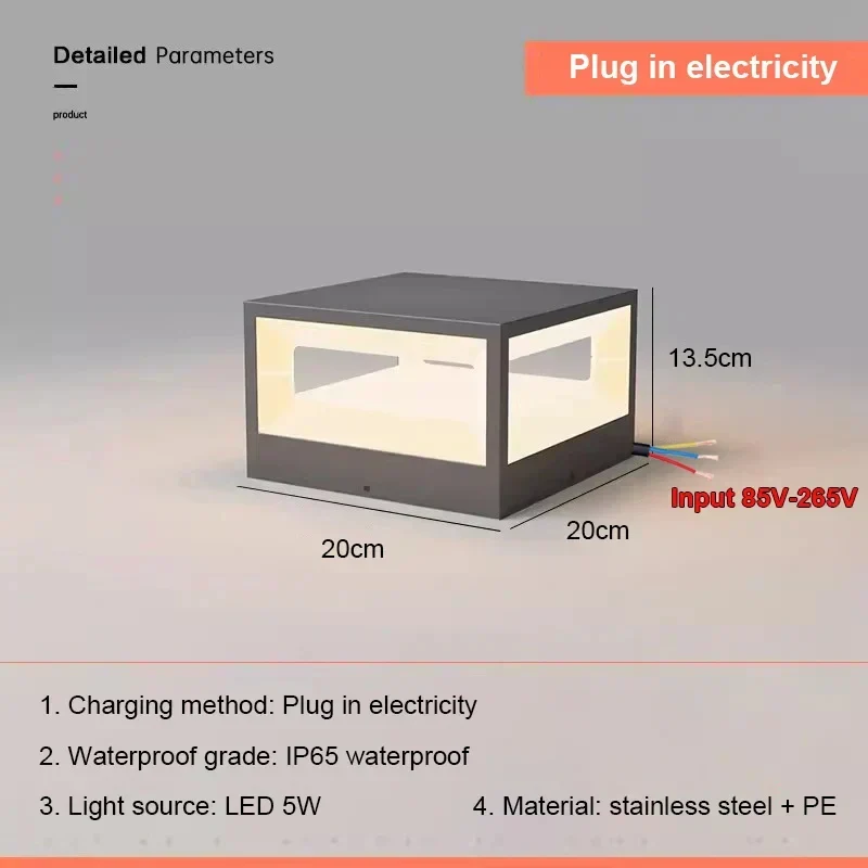 Solarlampe für den Außenbereich aus Edelstahl – Solarique