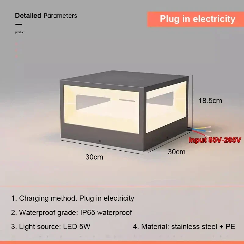 Solarlampe für den Außenbereich aus Edelstahl – Solarique